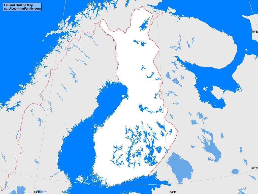 ਨਕਸ਼ਾ ਦੇ Finland ਰੇਖਾ