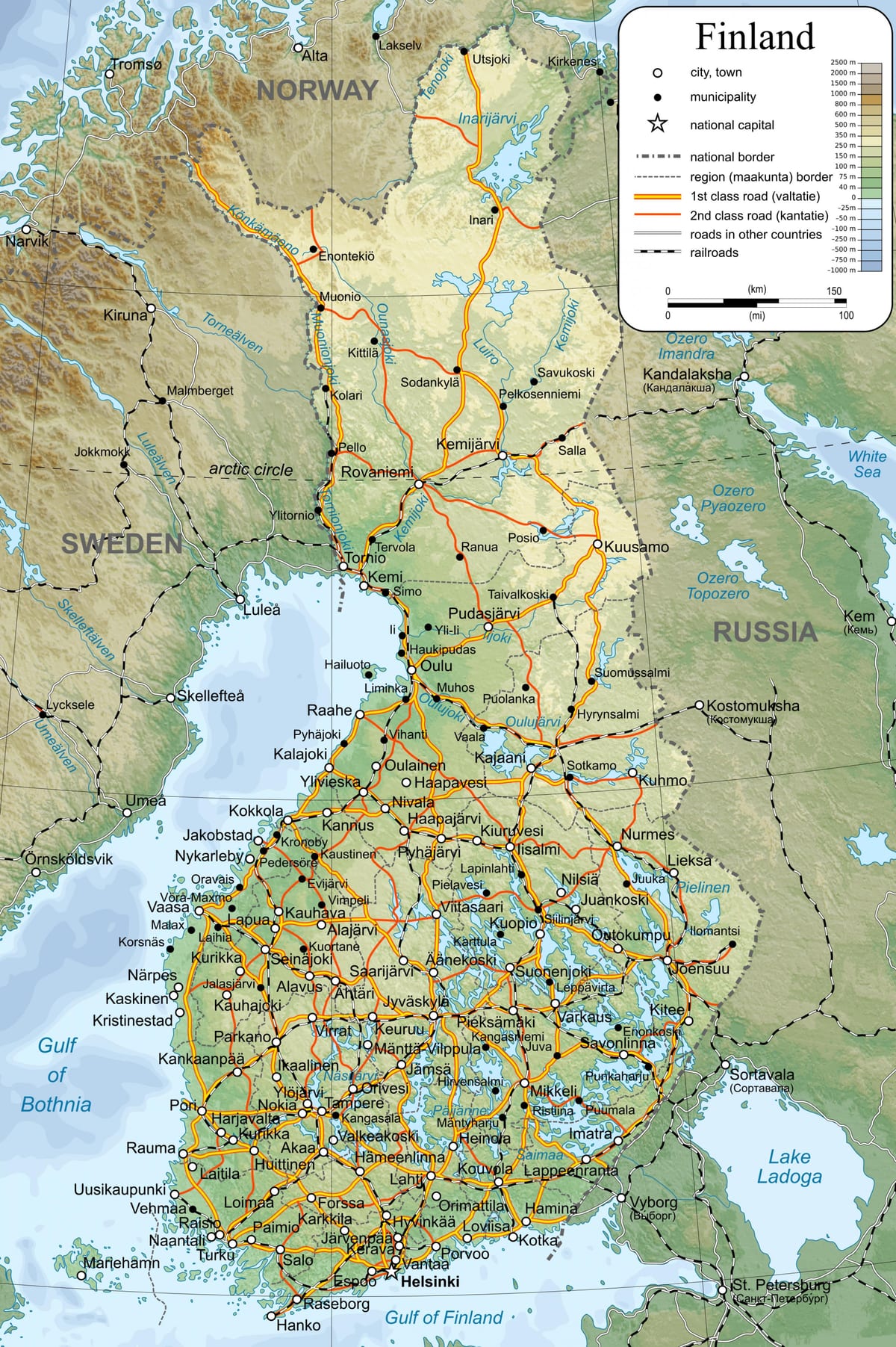 Finland ' ਤੇ ਸੰਸਾਰ ਦਾ ਨਕਸ਼ਾ