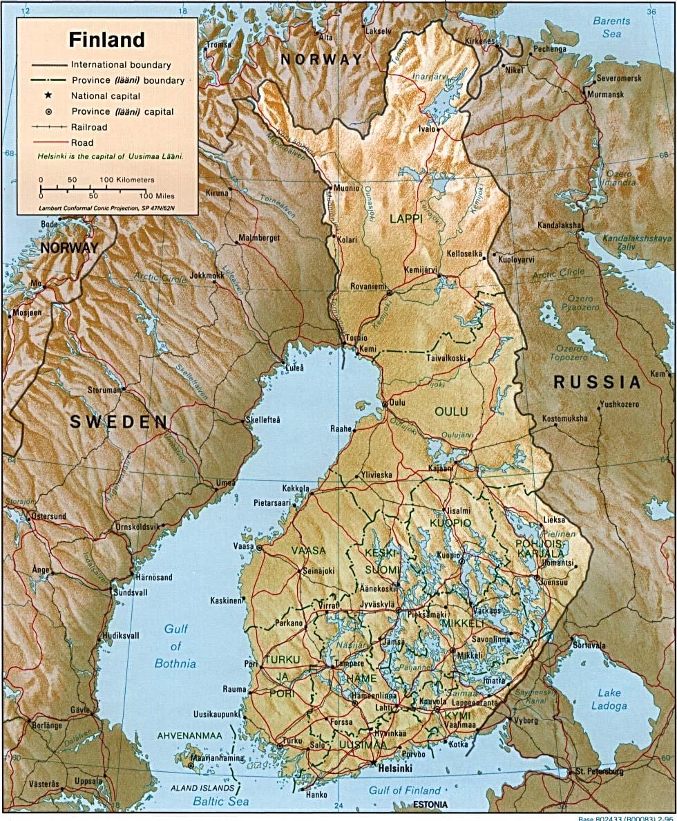 ਨਕਸ਼ਾ, ਰੂਸ ਦੇ topographic