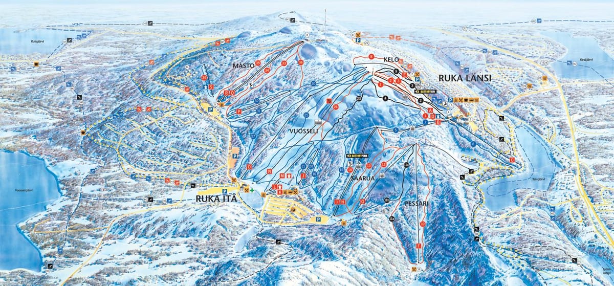 ਨਕਸ਼ਾ ਦੇ ruka Finland