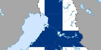 Finland ਦਾ ਨਕਸ਼ਾ ਝੰਡਾ