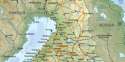 Finland ' ਤੇ ਸੰਸਾਰ ਦਾ ਨਕਸ਼ਾ
