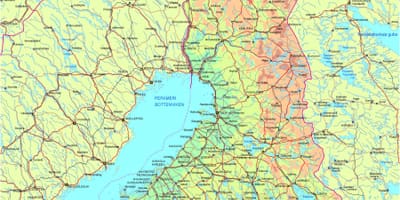 ਨਕਸ਼ਾ ਦੇ Finland ਸੜਕ